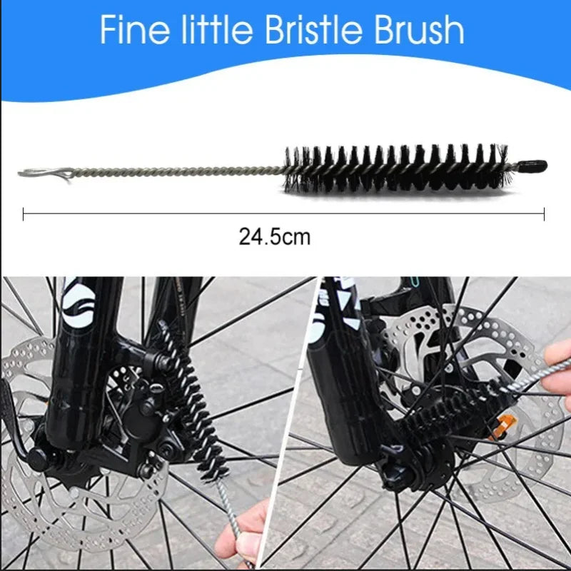 Portable Chain Cleaner MTB Cycling Cleaning Kit Bicycle Scrubber Brushes Set Bike Wash Repair Tool for Road Cycling