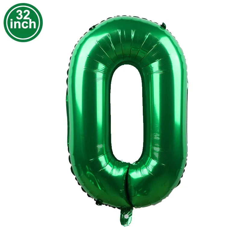 Multi Color Large Numbers 6 Balloon 32Inch 1 2 3 4 5 6 7 8 9 Birthday Ball Red Digit Bachelorette Balloons Figure Golob Balloons