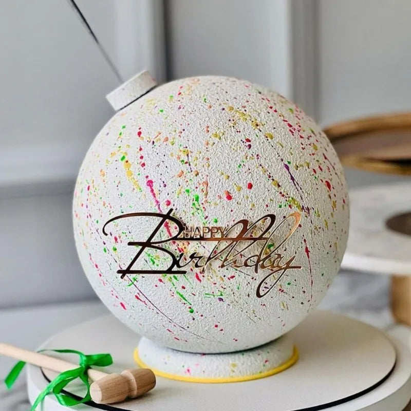 1/3/5pcs Acrylic Birthday Queen Gold Cake Topper Happy Birthday Party Sides Cake Decorations Accessories