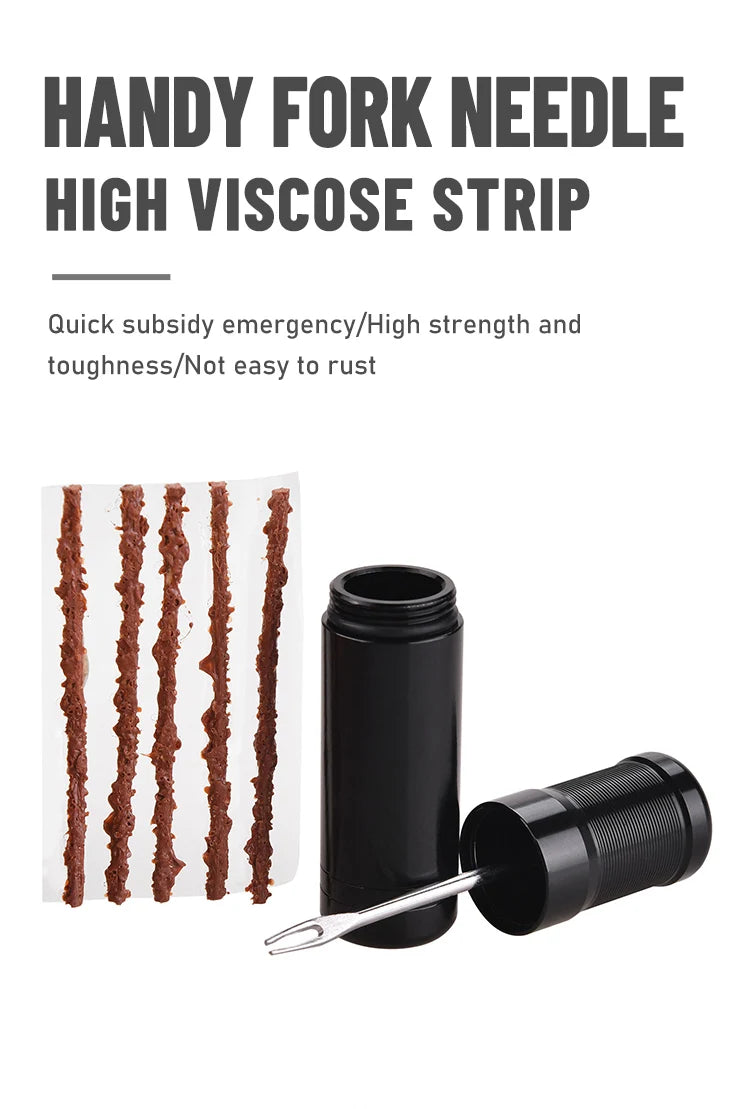 Fast Bike Tubeless Tire Repair Kit Plug EDC Urgent Glue Patch Sealant Rubber Stripes Tyre Drill MTB Road Bicycle Accessories