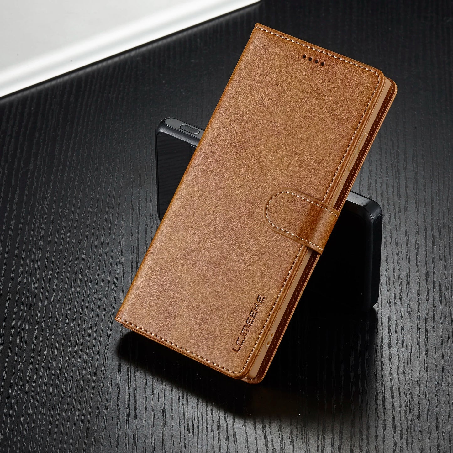 Business Leather Case for Samsung Galaxy S25 Edge Ultra S24 FE S23 Plus 5G Flip Wallet Card Holder Phone Cover