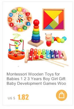 New 20 Piece Montessori 3d Puzzle Cartoon Animal Vehicle Jigsaw Wood Puzzle Game Early Learning Educational Toys For Children