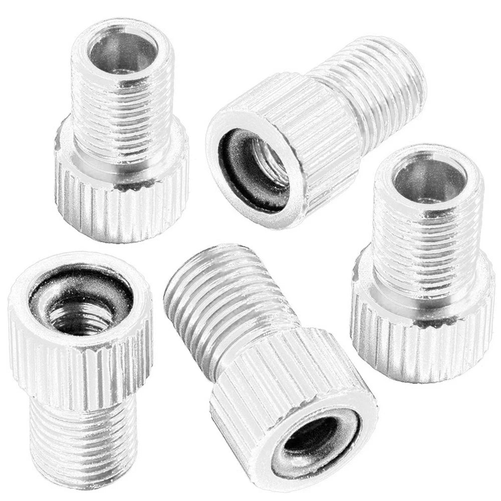 4Pcs Presta Valve Adapter - Convert Presta to Schrader - French/UK to US - Inflate Tire Using Standard Pump or Air Compressor