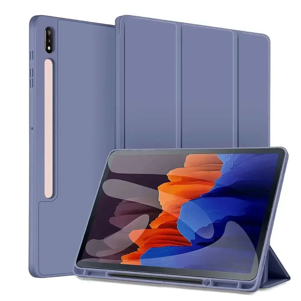 Case for Samsung Galaxy Tab S9 S8 S7 11 inch S10 Plus Fe 12.4" T730 T970 X810 Pencil Holder Cover Samsung Tab S6 Lite10.4 Case