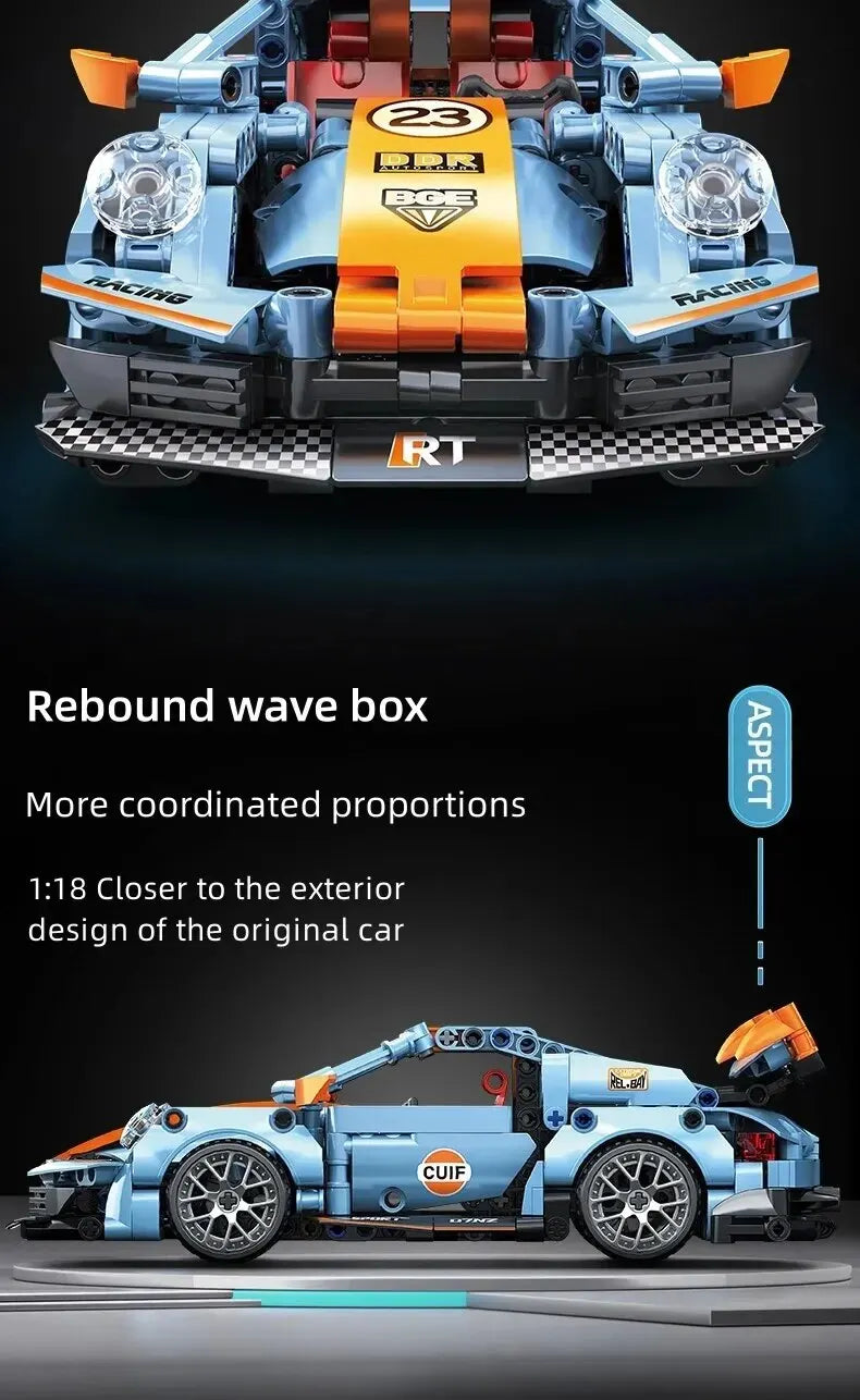 523pcs Building Blocks City Speed Car Festive Gift Giving Racing Vehicle with Super Racers Bricks Toys for Children Boy Gift523p