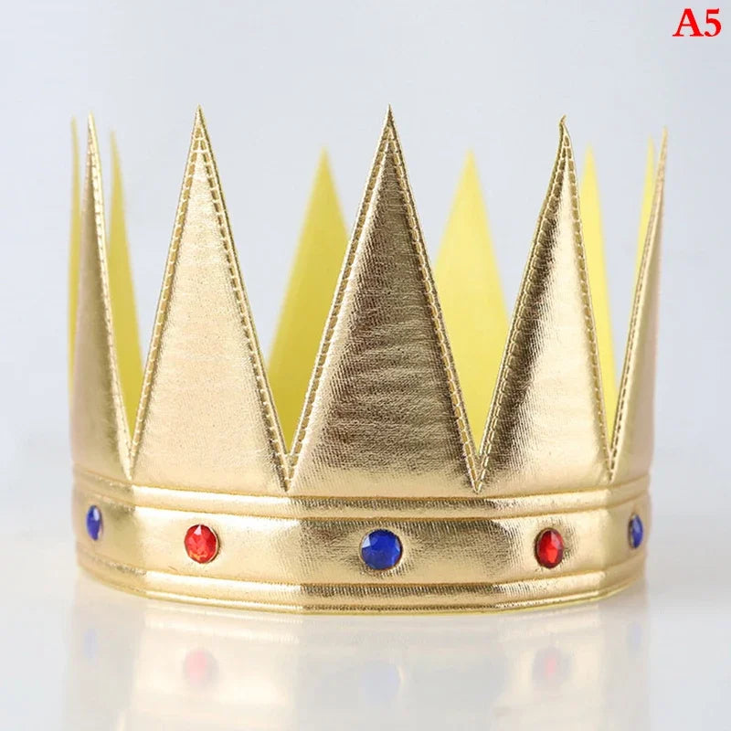 Birthday Crown Hats Girl Queen Hat Boys King Kids Adult Party Hats Party Decorations Crown Supplies