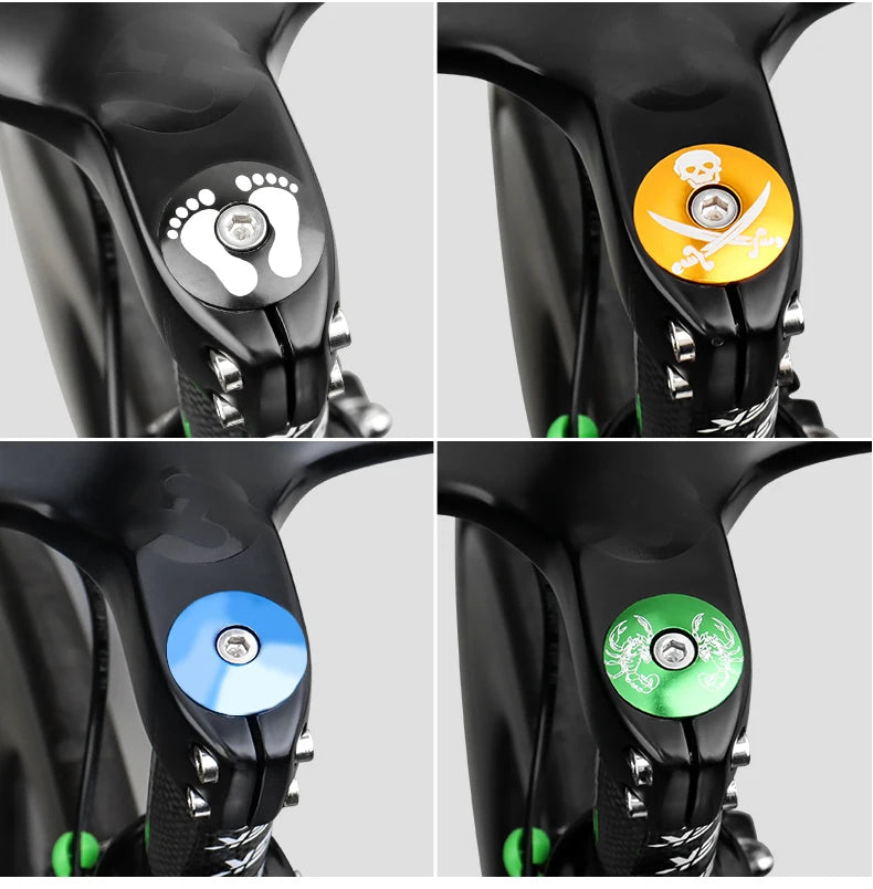MUQZI Mountain Bike Headset Cover Aluminum Alloy Ultra-ligh Bowl Cover Road Bike Fixed Gear Folding Parts Headset top Cap