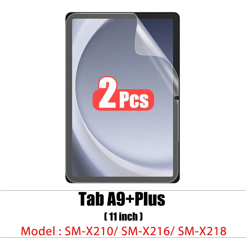 2pcs Pet Screen Protector For Samsung Galaxy Tab S7 Fe S9 Fe A9 Plus S6 Lite S7 S8 S9 A8 Plus Protective Clear Film No Glass