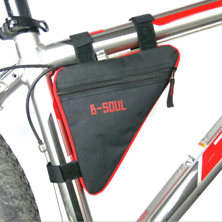 Bicycle Triangle Tool Kit Bag Front Tube Frame Saddle Storage Bag Waterproof Pouch Durable Bike Bag