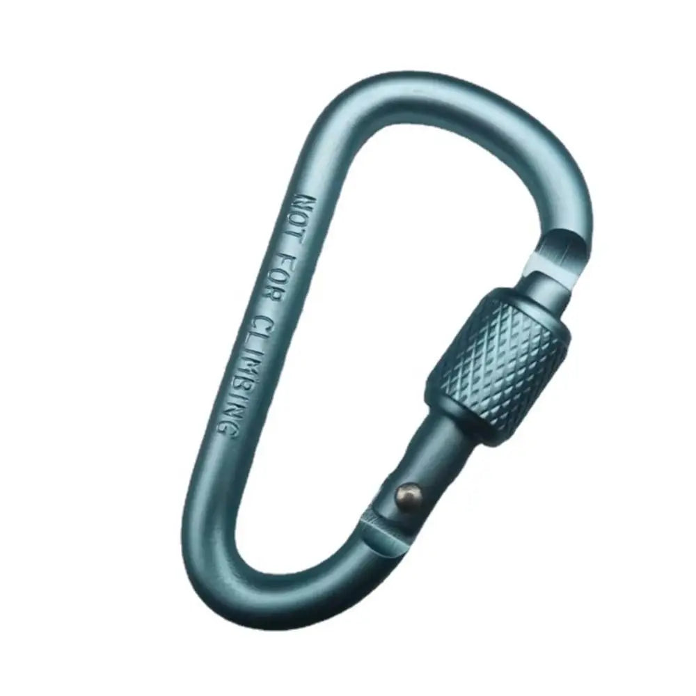 New Multicolor Aluminium Safety Climbing Button Alloy Carabiner Camping Hiking Hook Buckle Keychain