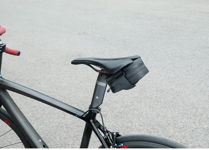 Bicycle Saddle Bag Rain Proof Rear Seat Tube Pannier Reflective Cycling Storage Tail Pouch Rear Dry Pack 0.5L Capacity