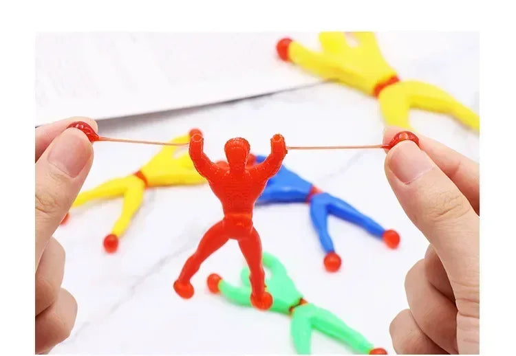 5-50 Pcs/set 9cm Sticky Toy Window Men With Sticky Hand 3 Toys Color And Years Over Plastic Suitable Feet For Children