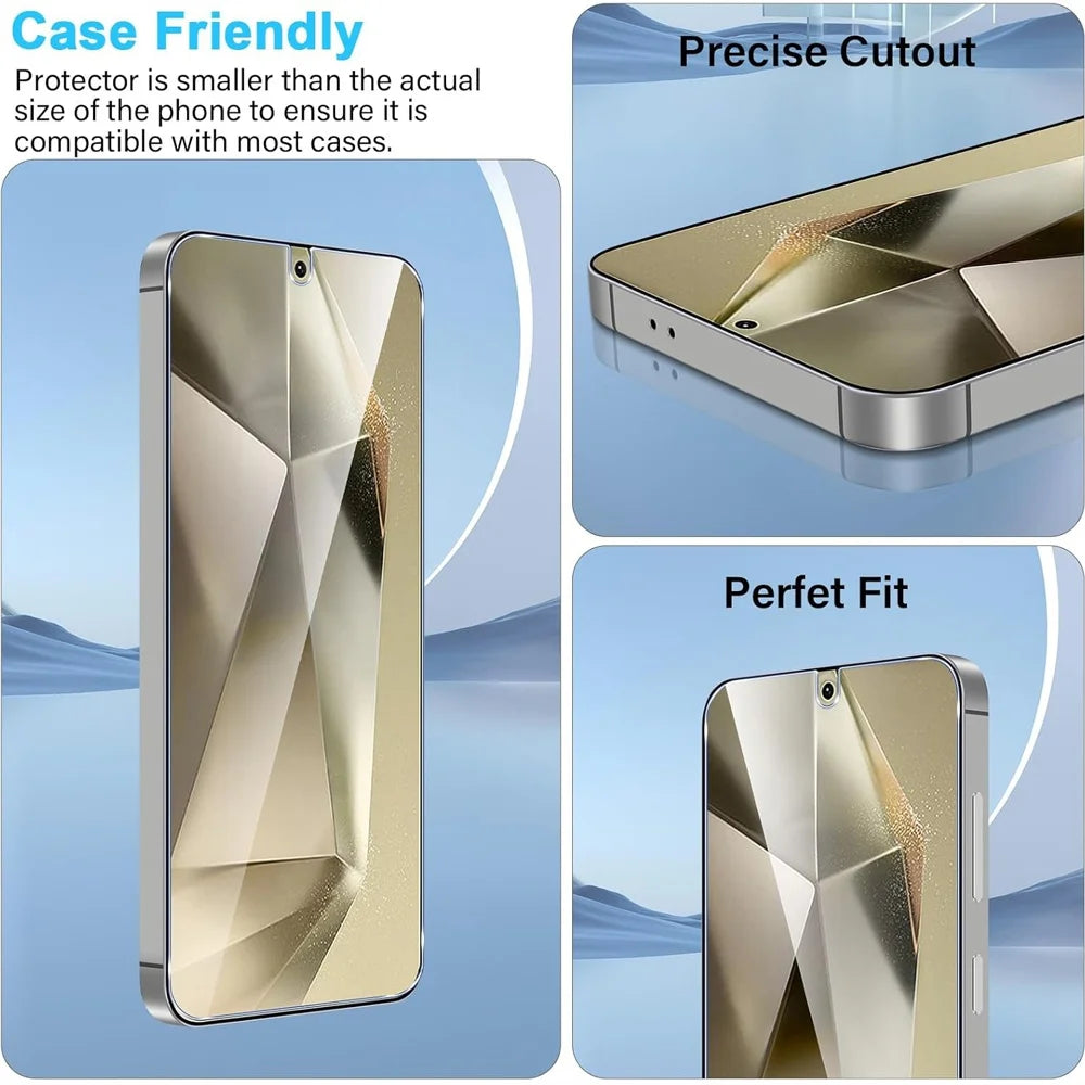 Tempered Glass For Samsung S25 S24 Ultra Screen Protector Galaxy S24 FE S23 Plus S22 S21 A56 A55 A54 A53 A35 A36 A26 A16 Film