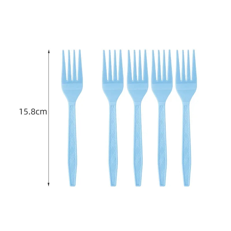 Solid Light Blue Theme Birthday Super Girls Decorations Party Disposable Tableware Paper Napkins Cups Plates Tablecloths Straws
