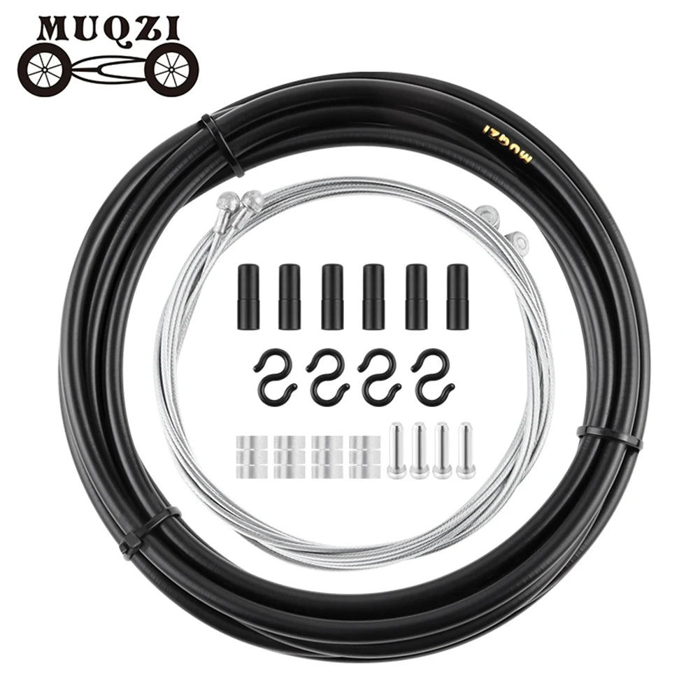 MUQZI MTB Road Bike Brake Cable Shift Line Set Universal Bicycle Shift Brake Cable Kit Transmission Tube Cables Wire