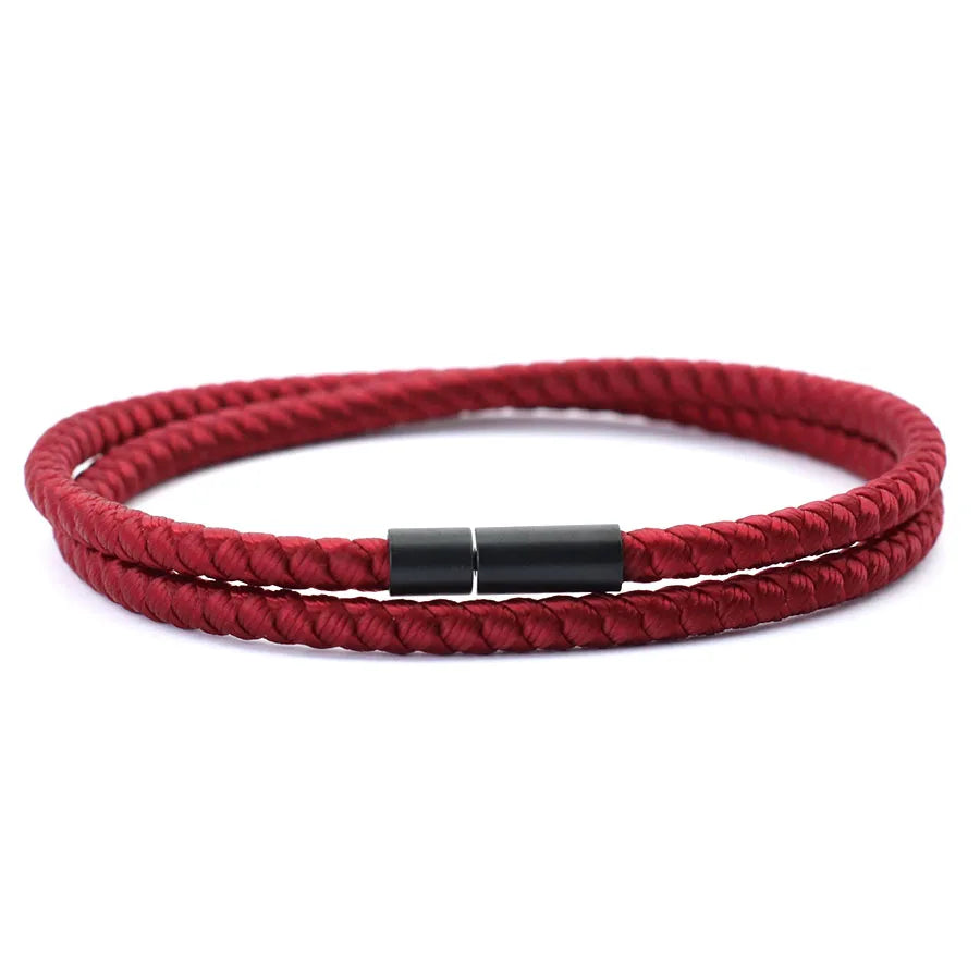 2025 New Simple Style Keel Rope Bracelet For Men Bilayer Wrap Braslet Bangle Homme Nautical Braclet Gifts For Him Pulseria Joias