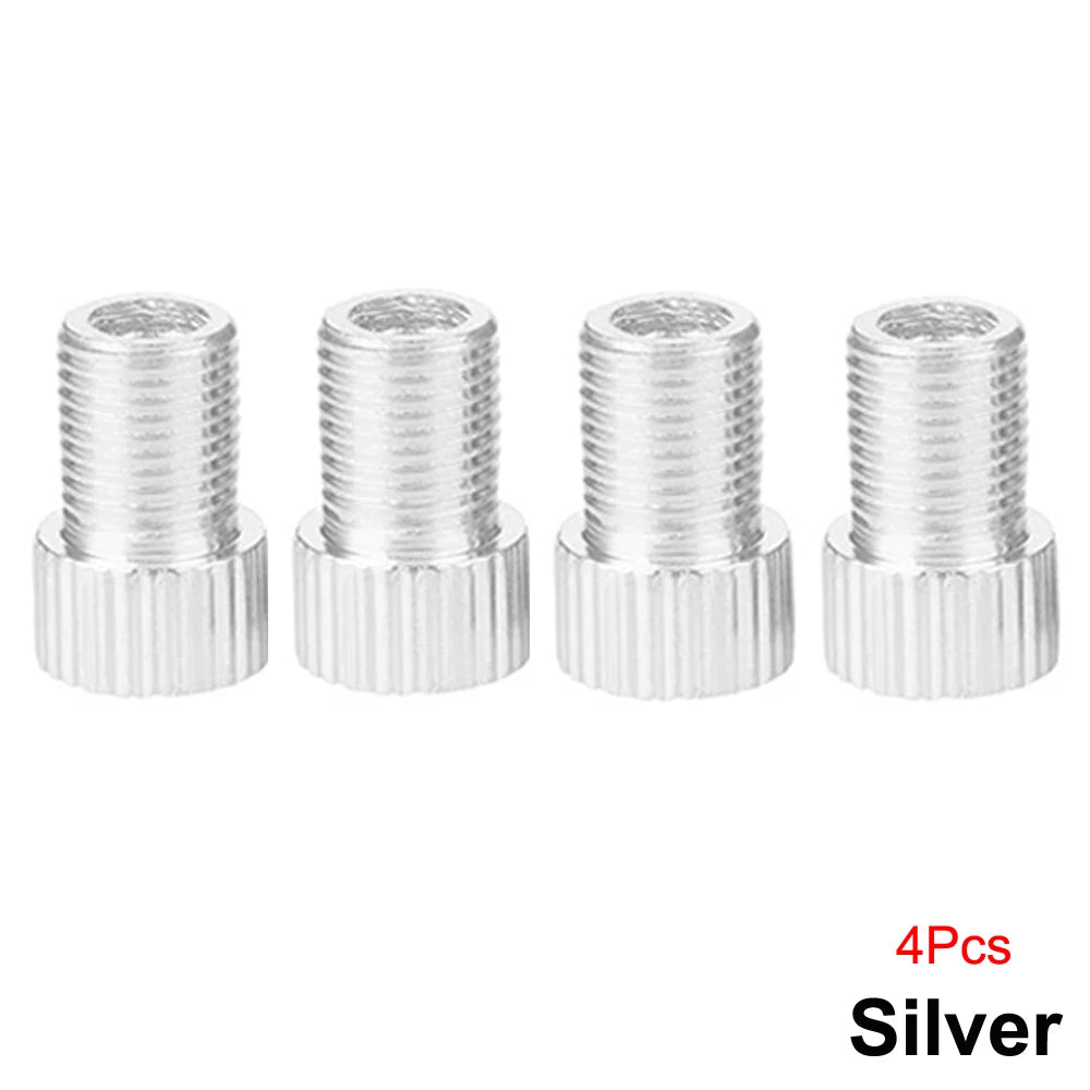 4Pcs Presta Valve Adapter - Convert Presta to Schrader - French/UK to US - Inflate Tire Using Standard Pump or Air Compressor