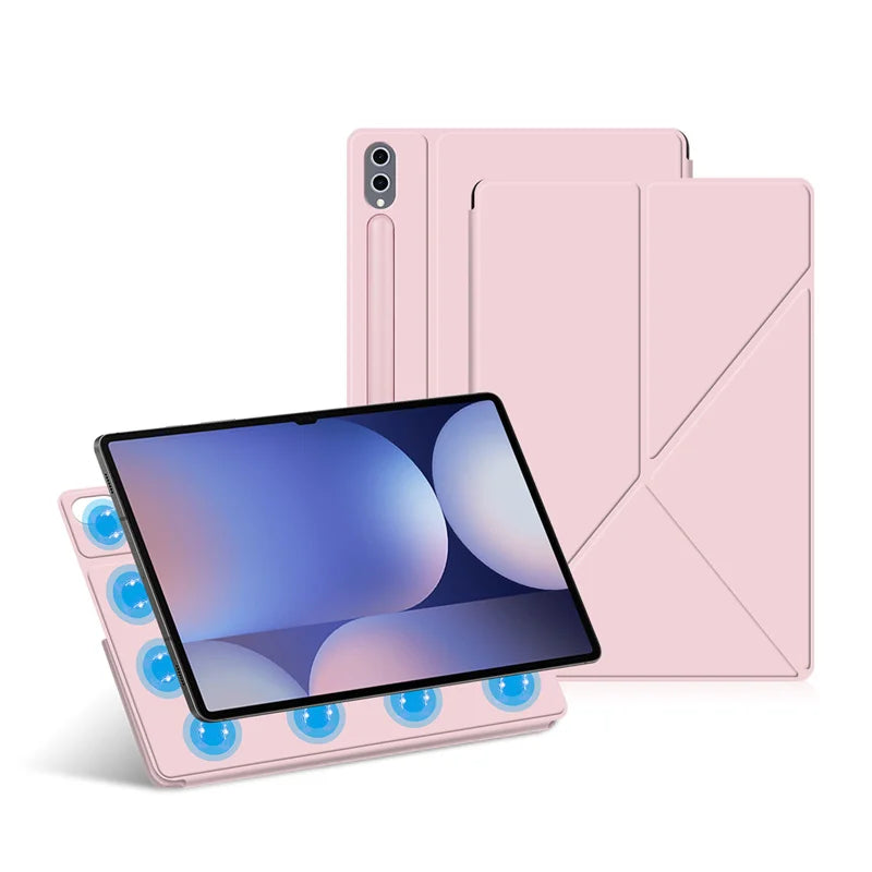Samsung Galaxy Tab S10 S9 S8 S7 Plus FE 12.4 11 inch Magnetic Case for Tab S10 S9 S8 Ultra 14.6 inch Pencil Holder Cover