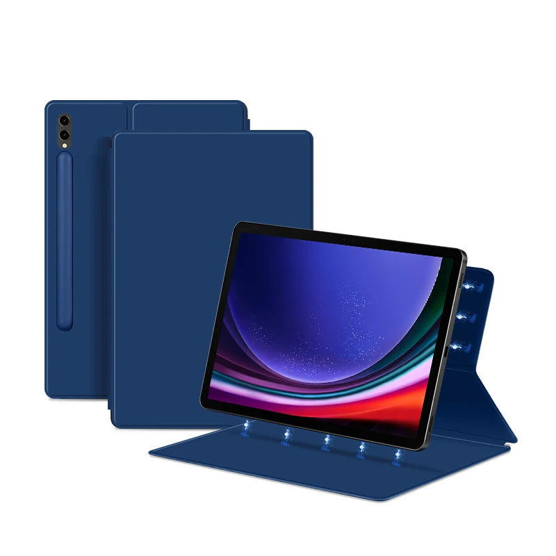 Magnetic Case for Samsung Galaxy S9 S8 Ultra Case Tablet Cover for Galaxy Tab S7 S9 FE Plus Case Slim Protective Leather Funda