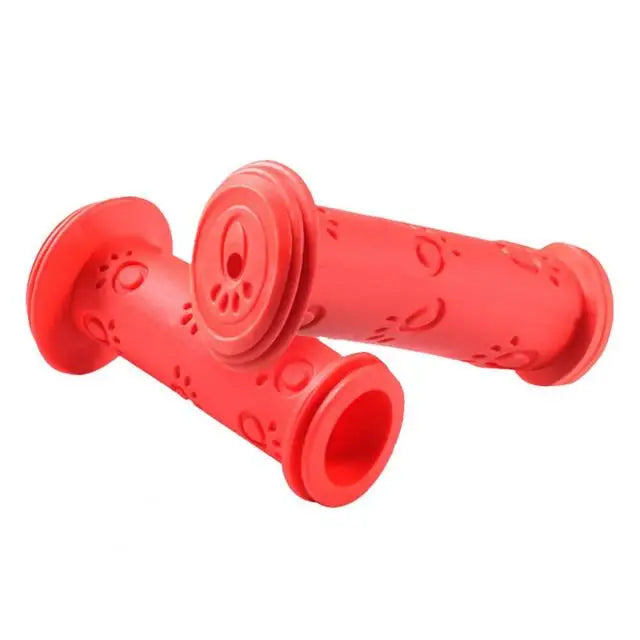 1 Pair Rubber Bike Bicycle Handlebar Grips Anti-slip Kids Girls Boys Scooter Handlebar Colorful Streamers Decoration Ribbon