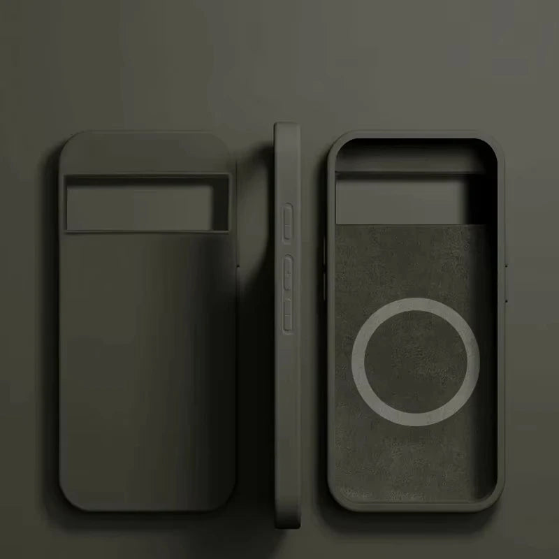 Luxury Magnetic Case For Google Pixel 8 7 6 9 Pro 6A 7A Bumper Soft Cases Shockproof For Magsafe Back Cover Phone Accessories