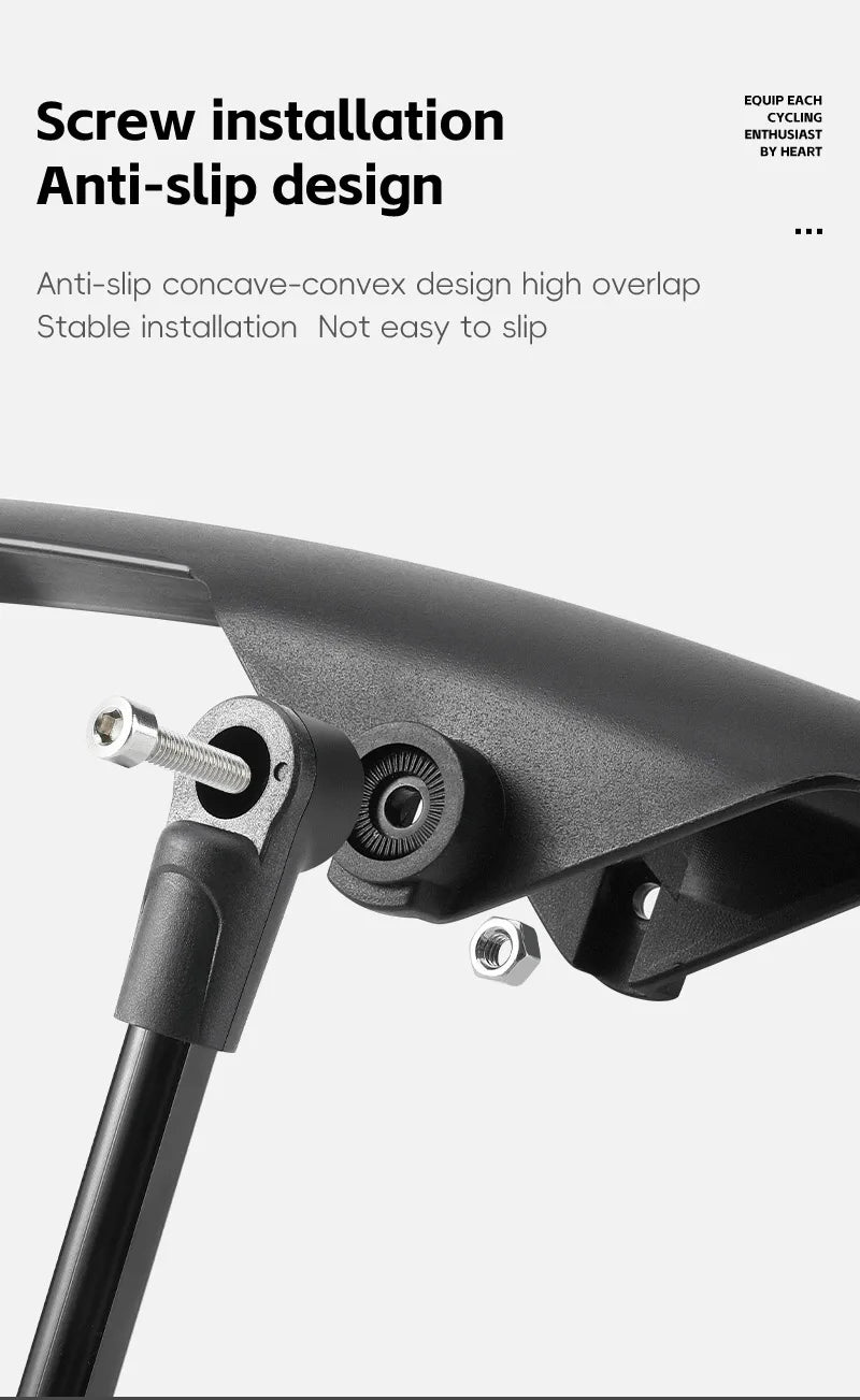 WEST BIKING Road Bike Fender Aerodynamic Lightweight Bicycle Mudguard Set Adjustable Front Rear Mud Protector Bike Accessories
