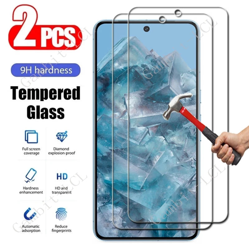 2PCS For Google Pixel XL 2 XL 2XL 3 3XL 4 4XL 3A 3AXL 4A 5A 5 6 6A 7 7A 8 8A 4G 5G 9 Pro Screen Protective Tempered Glass Film