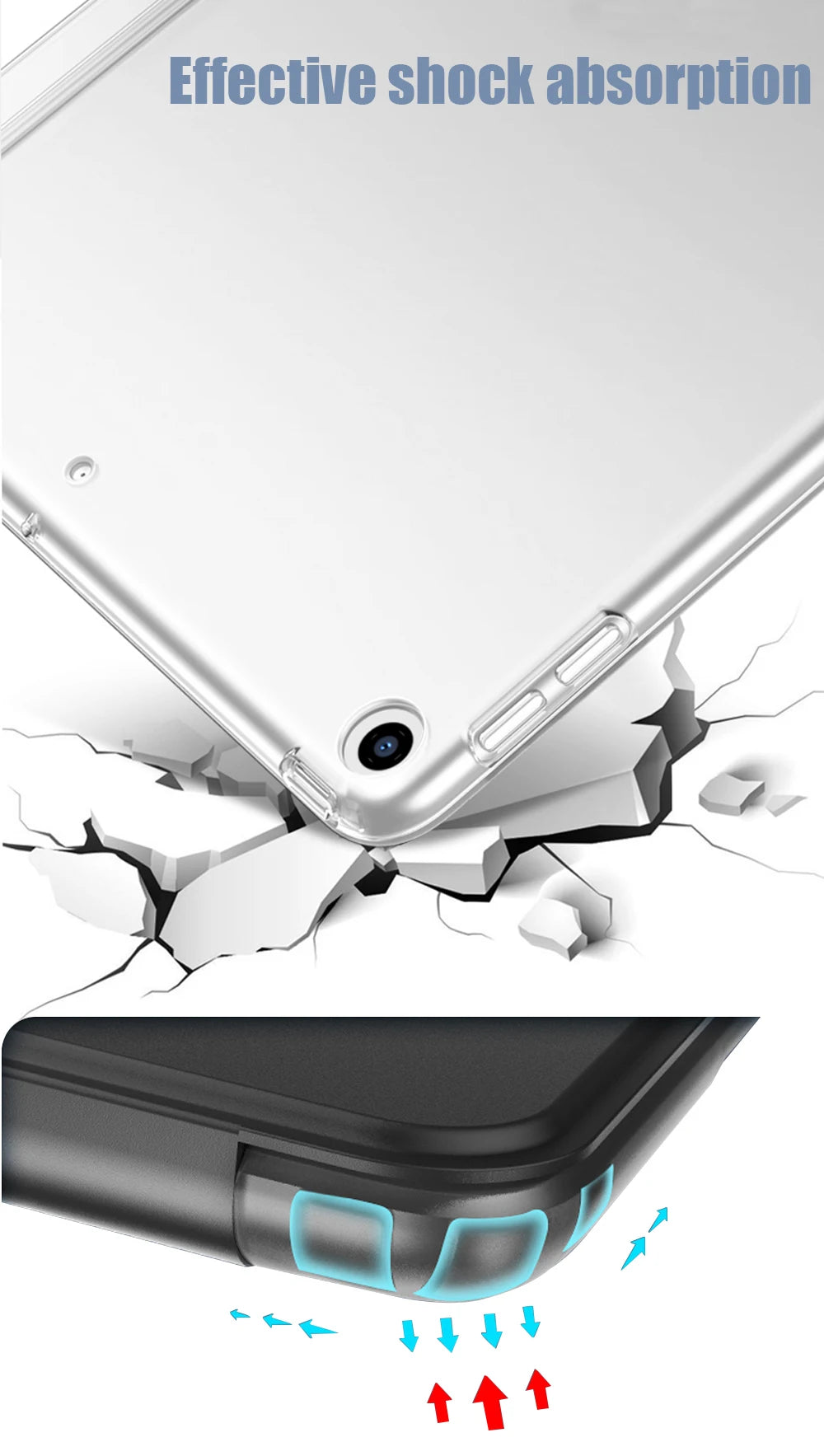 New iPad 10 2022 10th Generation A2696 PU Leather Tablet Folding Smart Cover Funda for Apple iPad 10 9 Inch Protective Case