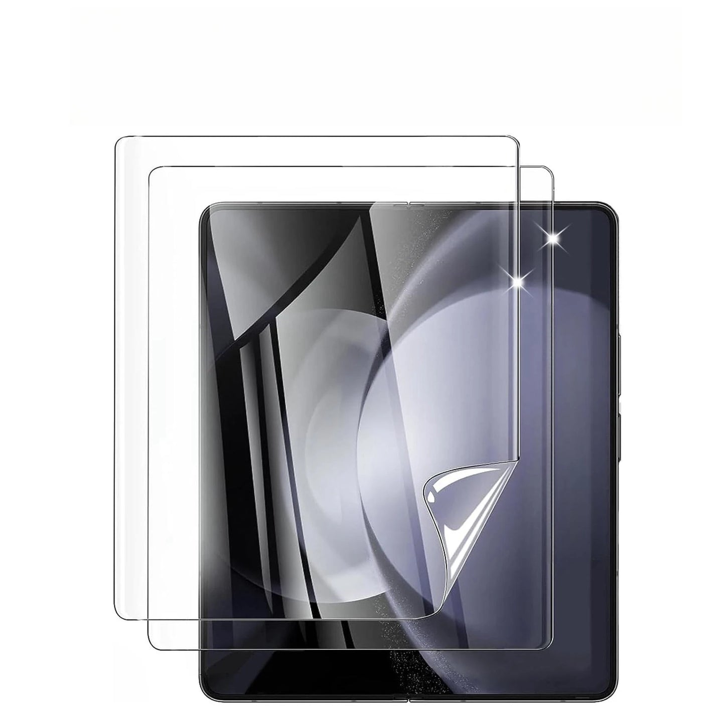 4in1 Internal Film + Front Tempered Glass for Samsung Galaxy Z Fold 6 5 4 3 Screen Protector Protective Films on Fold6 Fold5