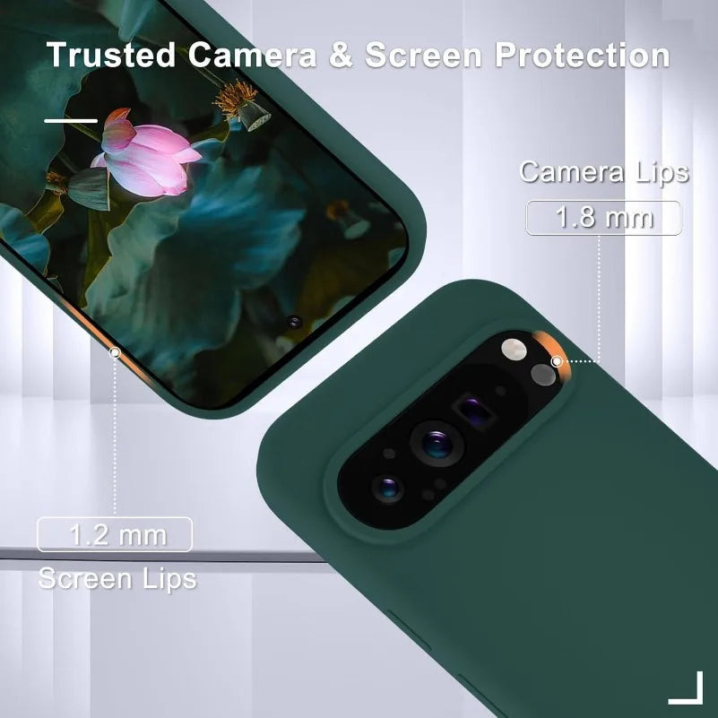 Fashion Liquid Silicone Case for Google Pixel 9 Pro XL 8A 7A 6A 5A Soft Skin Feeling TPU Cover for Google 6 7 8 9 Pro 8Pro 7Pro
