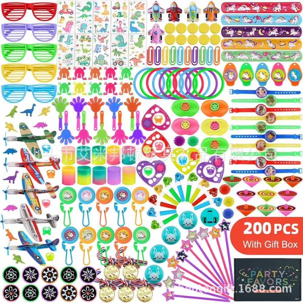 30/200/300PCS Party Favors Toy Assortment Giveaway Pinata Filler Bulk Toys for Kids Birthday Party Present Souvenir Toys Gift