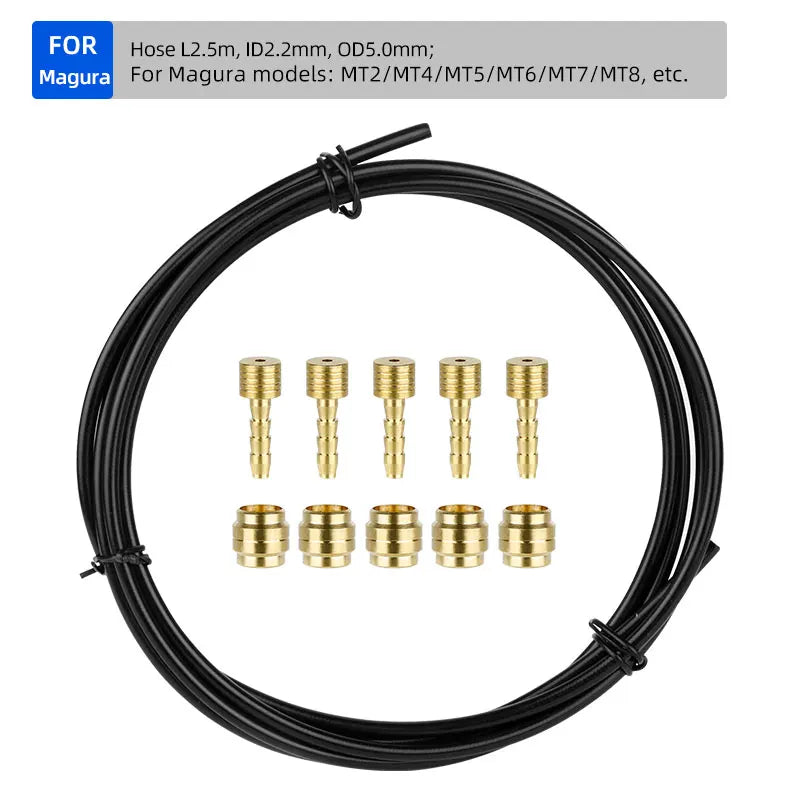 2500mm Bicycle Hydraulic Disc Brake Hose for Shimano BH59 BH90 Sram Magura Tektro 3 Layers Oil Tube Pipe Cycle Brake Replacement