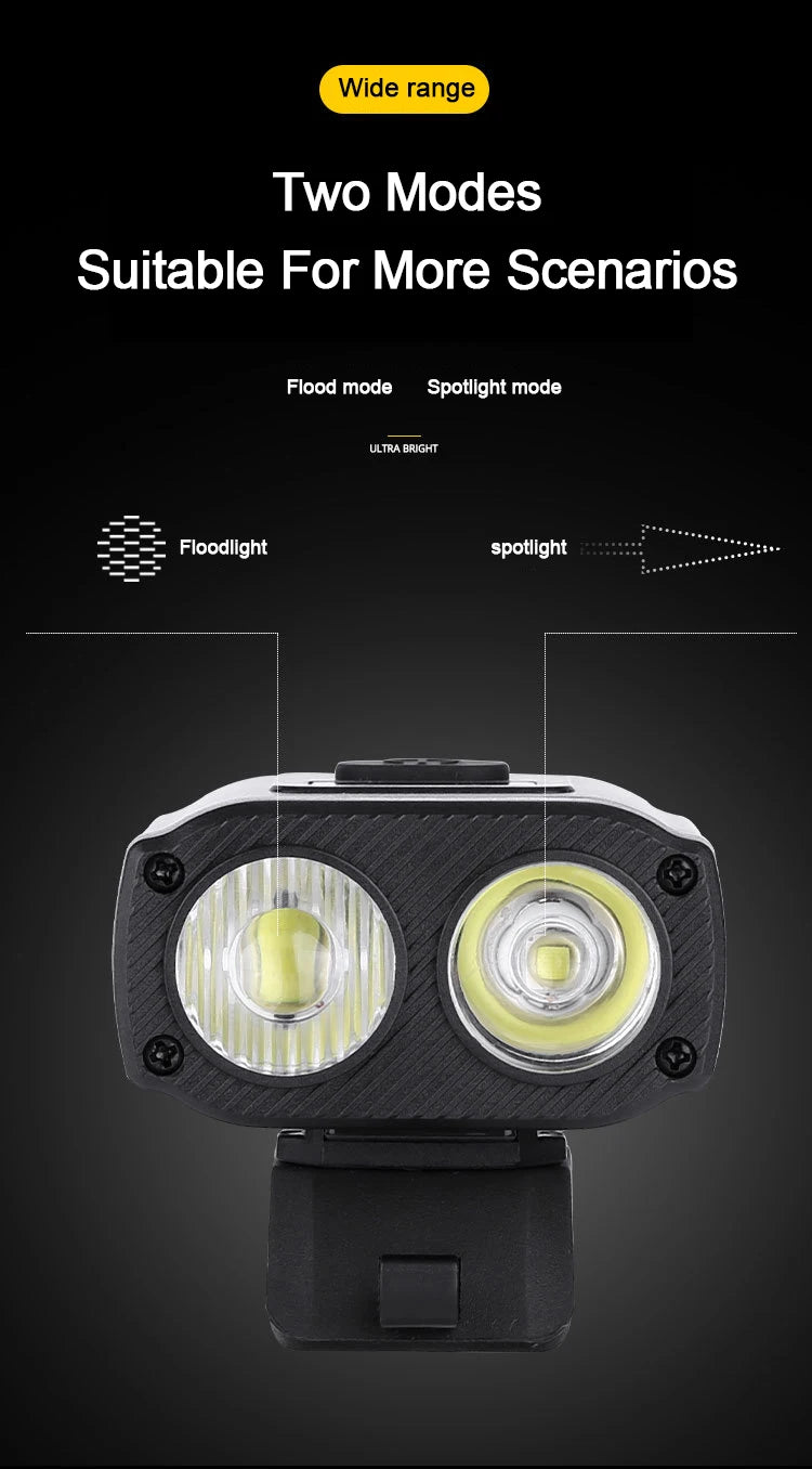 2024 NEW Night Cycling Safety Bicycle Light Bike USB Charge MTB Flashlight Bicycle Headlight for Cycling Bicycle Front Lamp