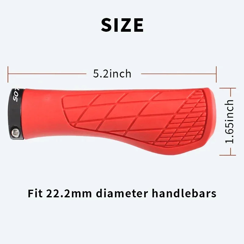 BUCKLOS MTB Handlebar Grips Ergonomic Comfortable Mountain Bike Lokc Grips Bicycle Soft Rubber Handlebar Grip Bike Accessories
