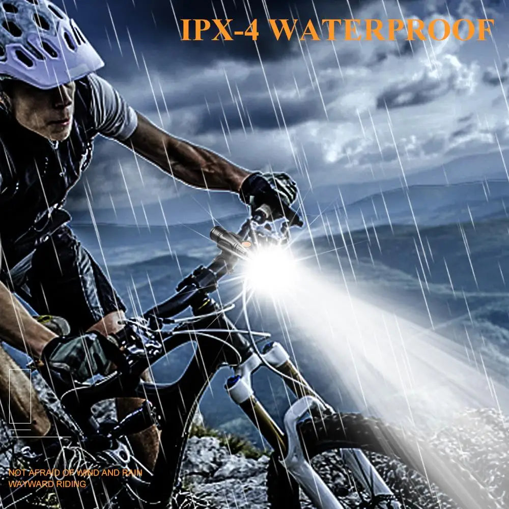 ZK30 3 in1 8000 Lumen Bike Bicycle Light USB rechargeable LED Waterproof Super Bright Zoom Headlight Rear light MTB Bike Light