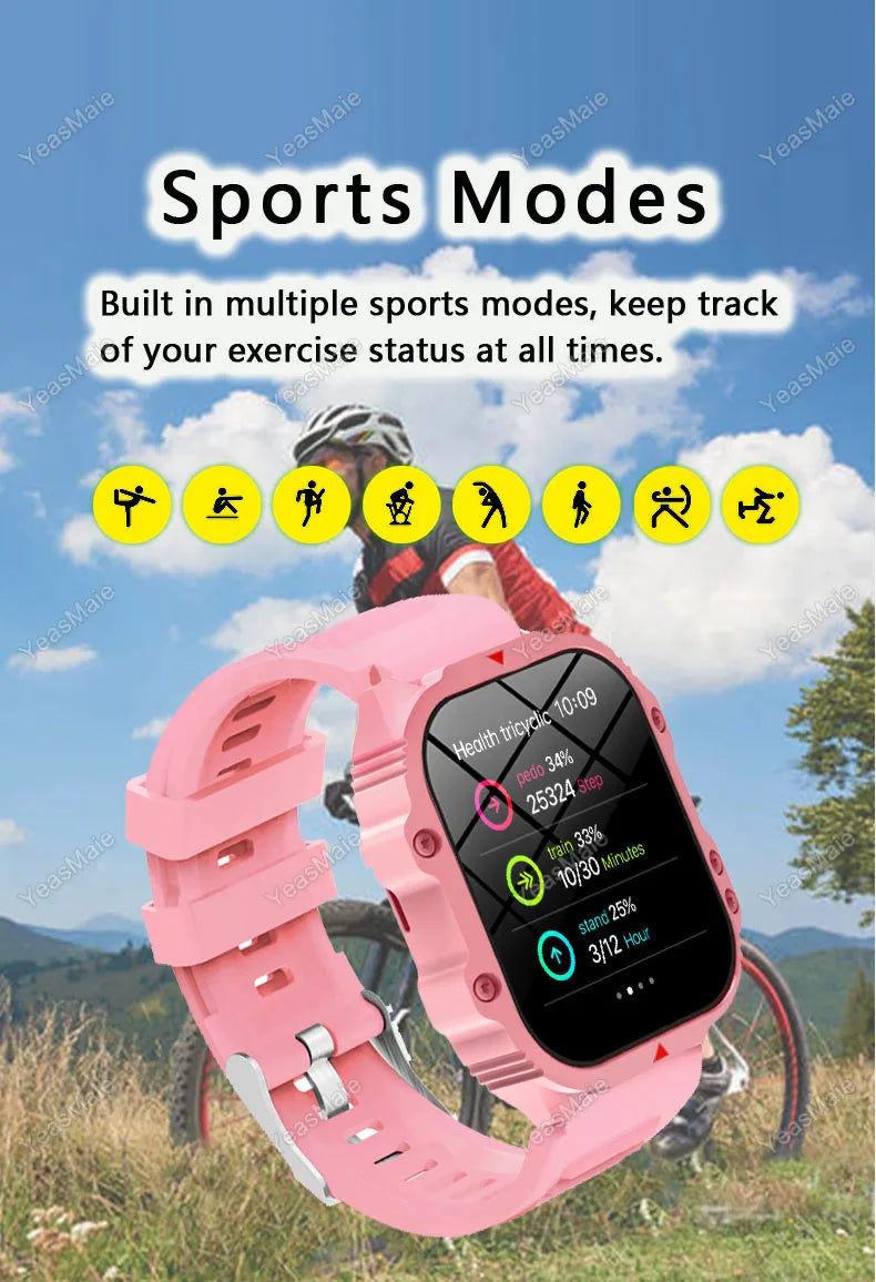 GPS Watch Tracker Outdoorsport Smart Watch Waterproof Phone Calls Heart Rate Monitor Weather Sync DIY Watch Faces Smart Bracelet