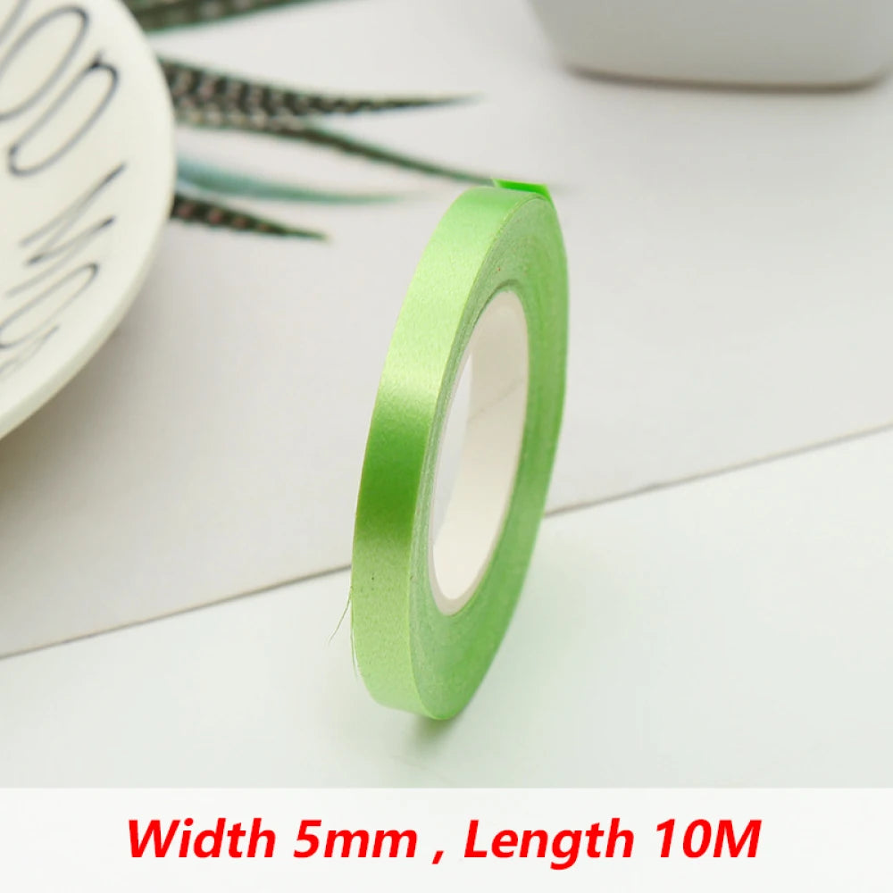 10Meter/Rolls 5mm Balloon Ribbon Party Birthday Wedding Accessorie Laser Balloon Chain Satin Ribbons Crafts DIY Party Decoration