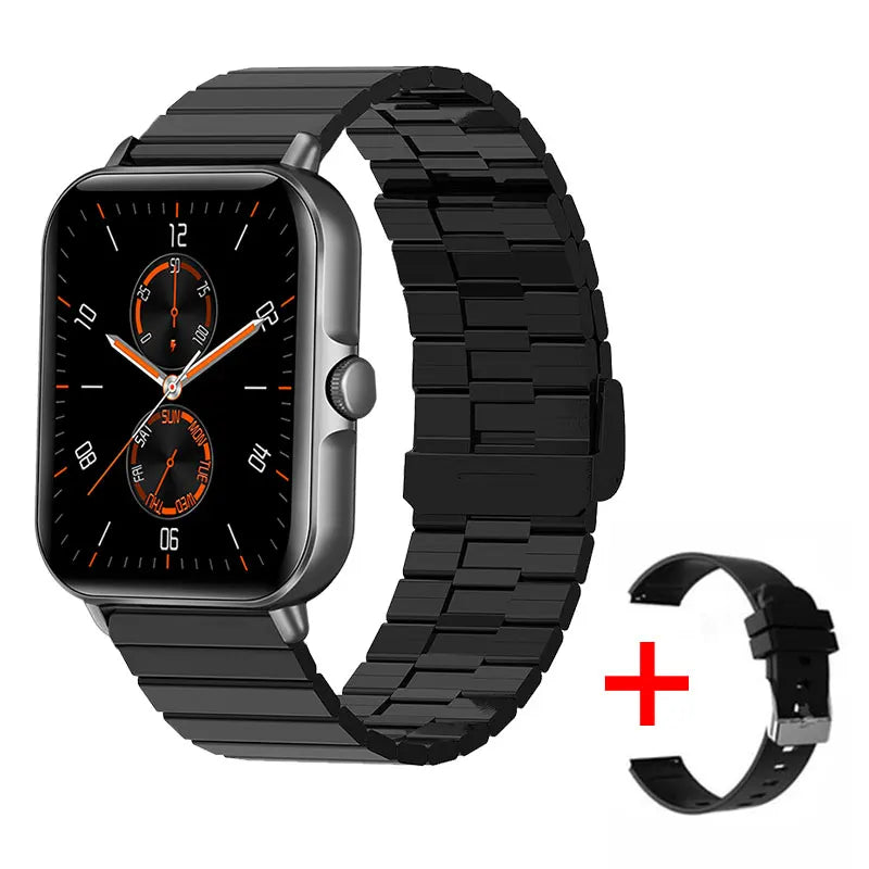 2024 2.01'' Smart Watch Bluetooth Call Play Music Smartwatch Fitness Sport Waterproof Watches for Men Women iPhone Android