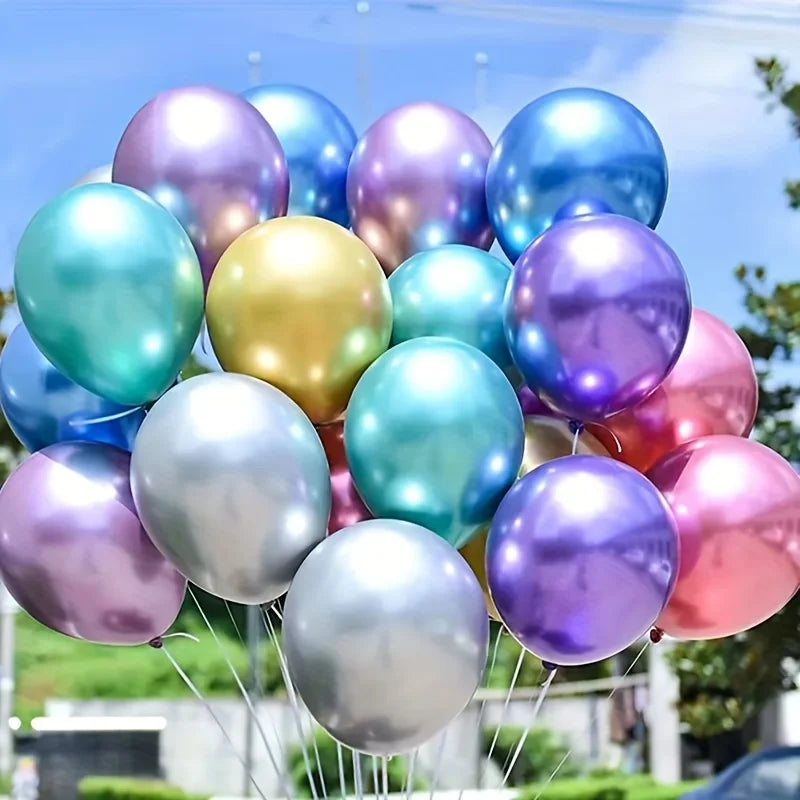 50pc Metal Balloon Wedding Arrangement New House Decoration Birthday Party Holiday Ceremony 10 Inch Latex Balloon Thickening