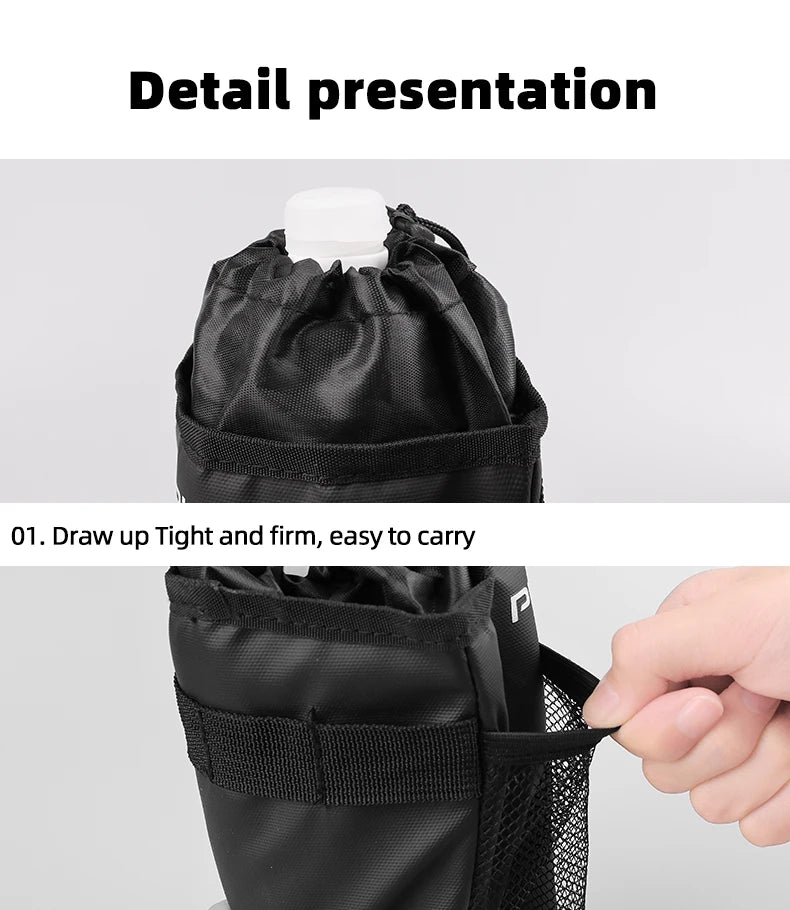 PHMAX Bike Bottle Holder Cycling Water Bottle Carrier Pouch Insulated Kettle MTB Road Bicycle Handlebar Bag Accessories
