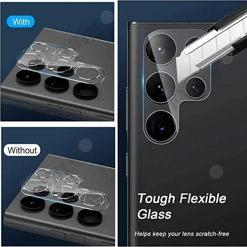 5 PCS 3D Camera Protector Glass For Samsung S25 S24 S23 S22 Ultra Plus S24 FE Lens Protective Glass Film For Samsung A56 A36 A16