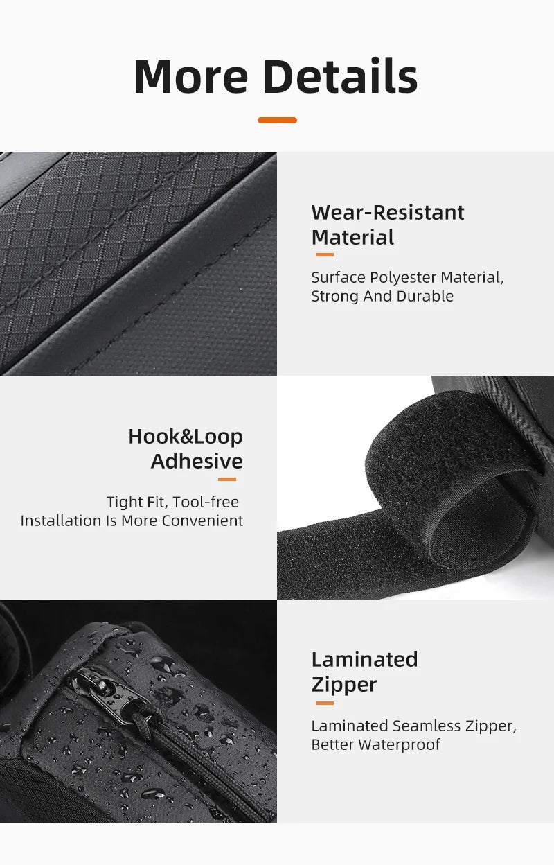Bike Bag Ultralight Top Front Tube Frame Triangle Bag Mini Size Portable Water Repellent MTB Road Bicycle Bag Pannier