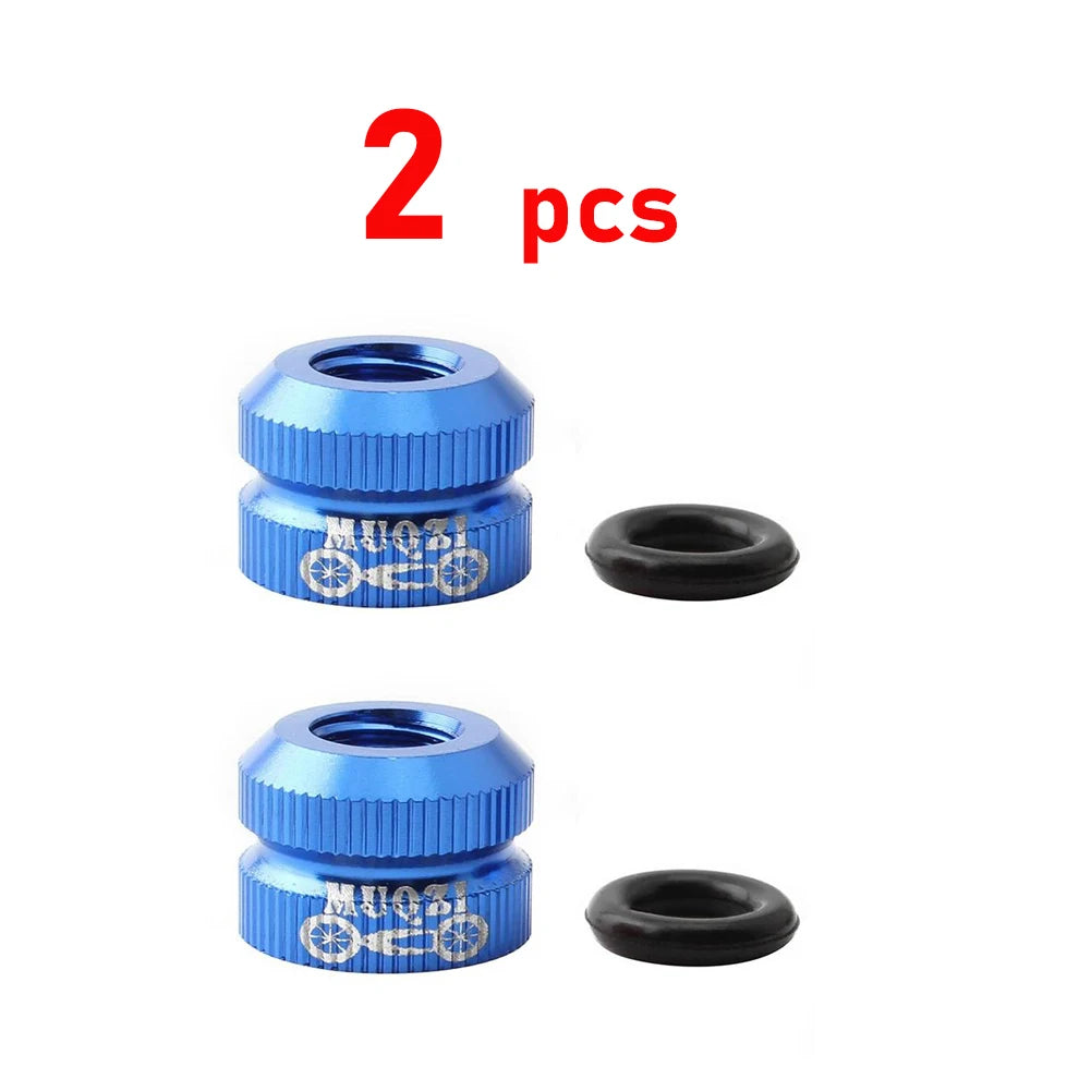 1~8pcs Tire Valve Nut Bike Vacuum Tire Presta Valve Screw Bicycle Valve Cover Tools Cycling Tire Repair MTB Bike Accessories