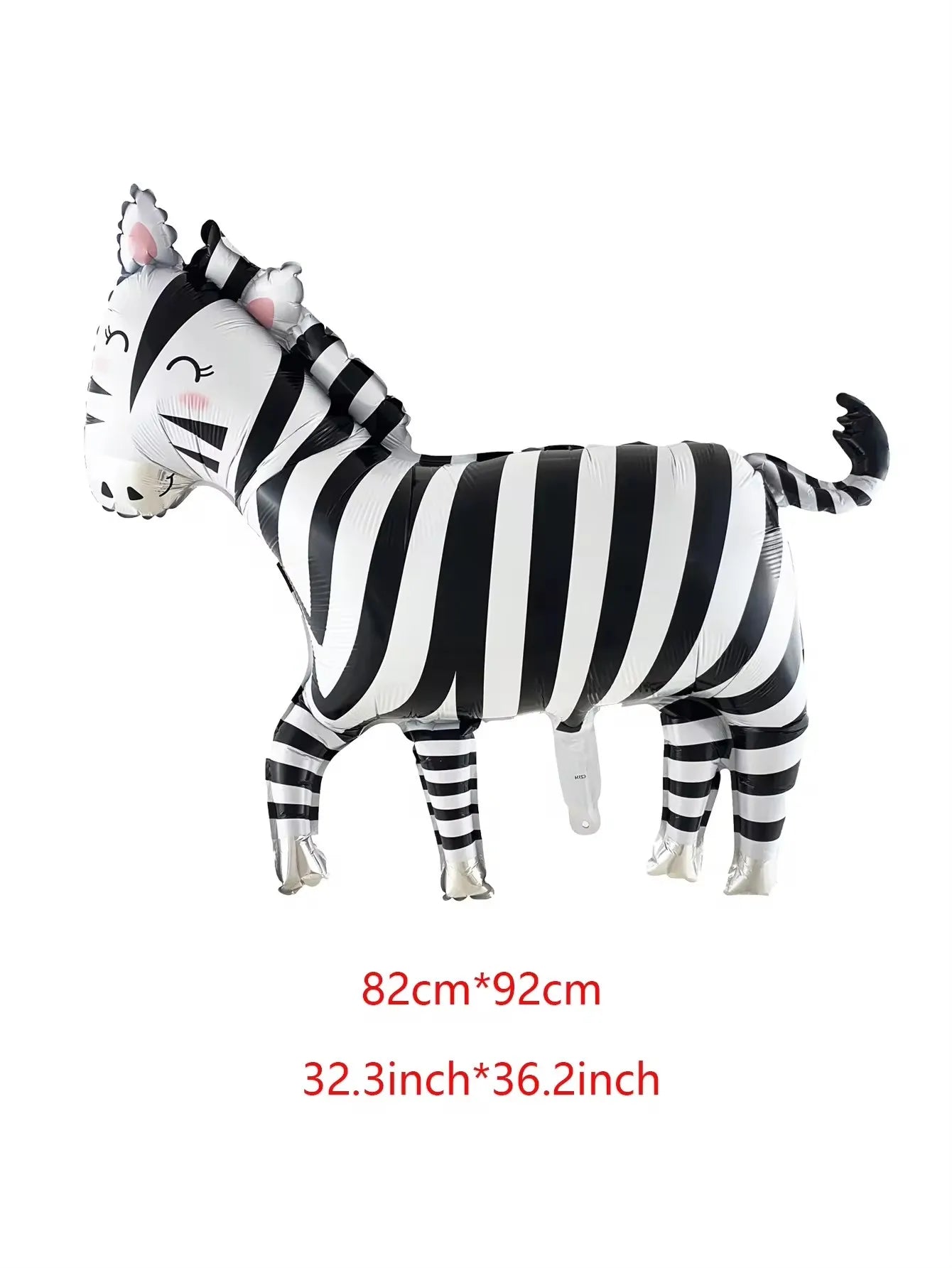 Large Animal Foil Balloons Monkey Lion Zebra Elephant Giraffe Crocodile Balloon Children's Day Birthday Party Decorations