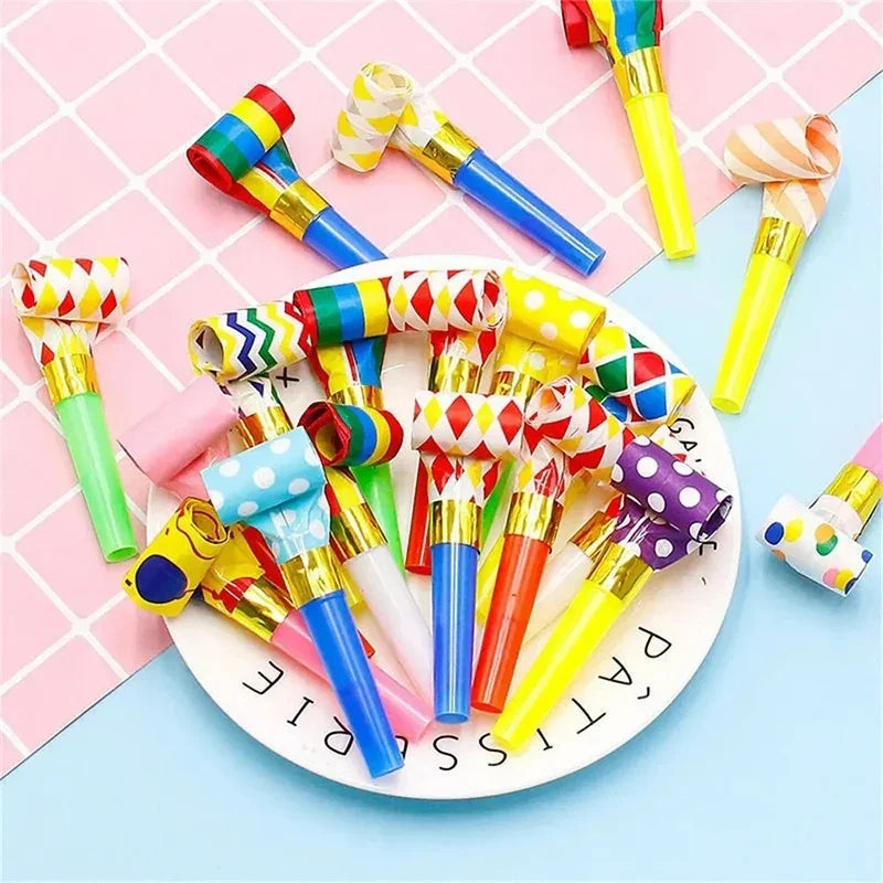 10/20PCS Colorful Dragon Whistle Toys for Kids - Toddler Birthday Gifts, Children's Party Games Supplies