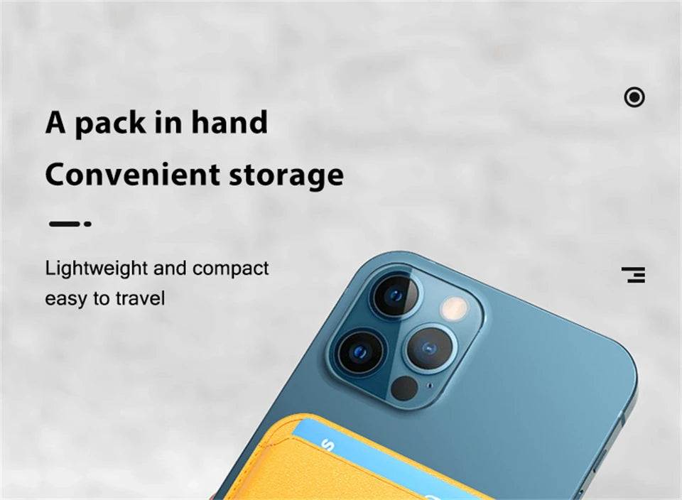For Magsafe Magnetic Wallet Phone Case For iPhone 14 13 12 Pro Max Leather Card Holder Bag For iPhone 13 mini Cover Accessories
