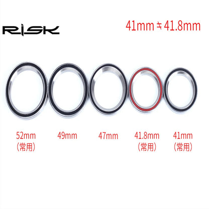 RISK Bike Headset Bearings 41/41.8/47/49/52mm MTB Road Bicycle Headset Bearing Repair Steel Parts Bike Accessories