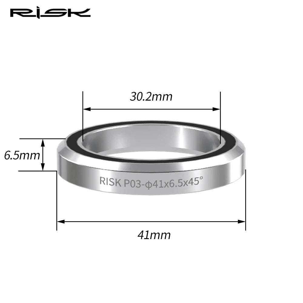 RISK Bike Headset Bearings 41/41.8/47/49/52mm MTB Road Bicycle Headset Bearing Repair Steel Parts Bike Accessories
