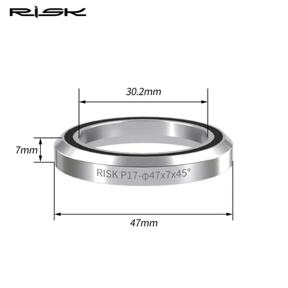 RISK Bike Headset Bearings 41/41.8/47/49/52mm MTB Road Bicycle Headset Bearing Repair Steel Parts Bike Accessories