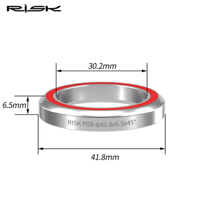 RISK Bike Headset Bearings 41/41.8/47/49/52mm MTB Road Bicycle Headset Bearing Repair Steel Parts Bike Accessories